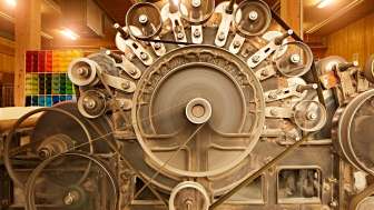 Eine Maschine im Spycher Handwerk in Huttwil