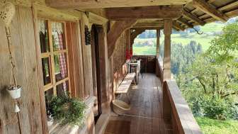 Ferien im Gotthelf-Stöckli, Zollbrück, Terrase