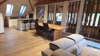 Wohnzimmer mit Kueche