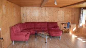 Bauernhof Zürcherhaus, Trub, Sofa, Rot, Stube