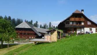 Bio-Bauernhof Bach, Trub, Sommer, Aussenansicht